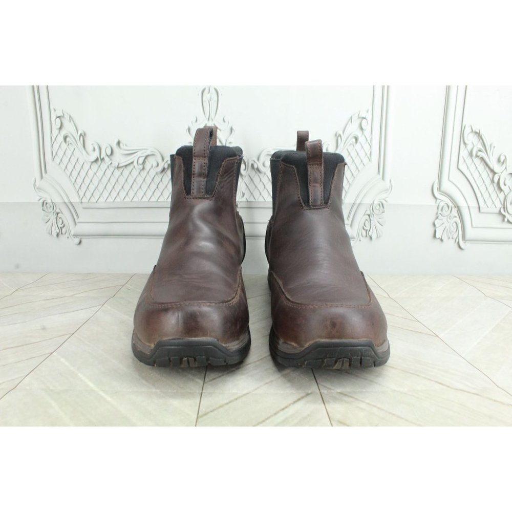 LL Bean Brown Leather Rugged Traverse Insulated Chelsea Trail Boots 11 M - Picture 4 of 10